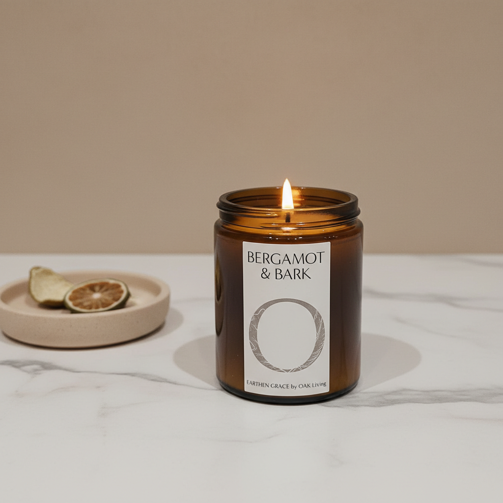 Bergamot & Bark Pharmacy Jar Candle, 180ml