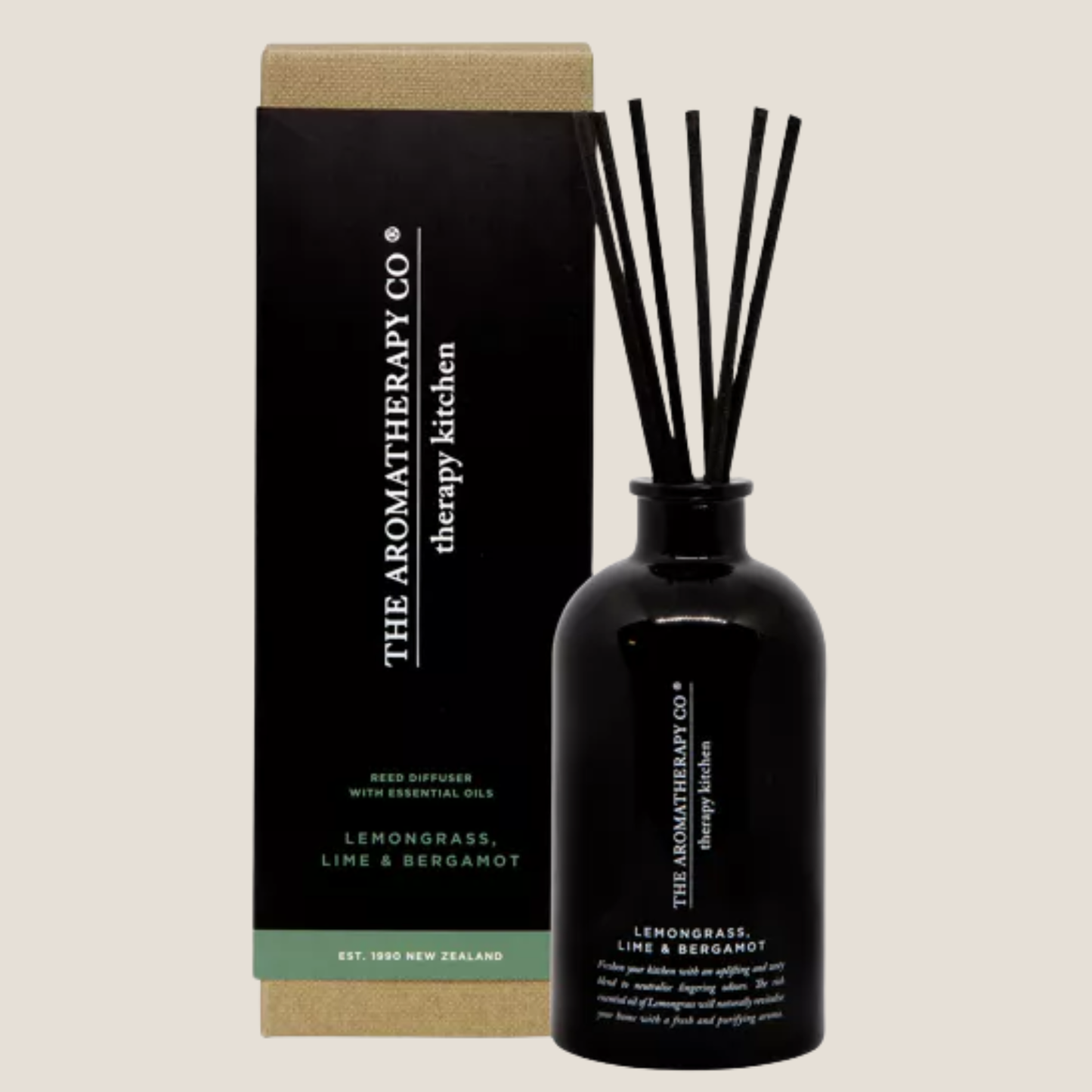 The Aromatherapy Co. Therapy Kitchen Reed Diffuser - Lemongrass, Lime & Bergamot