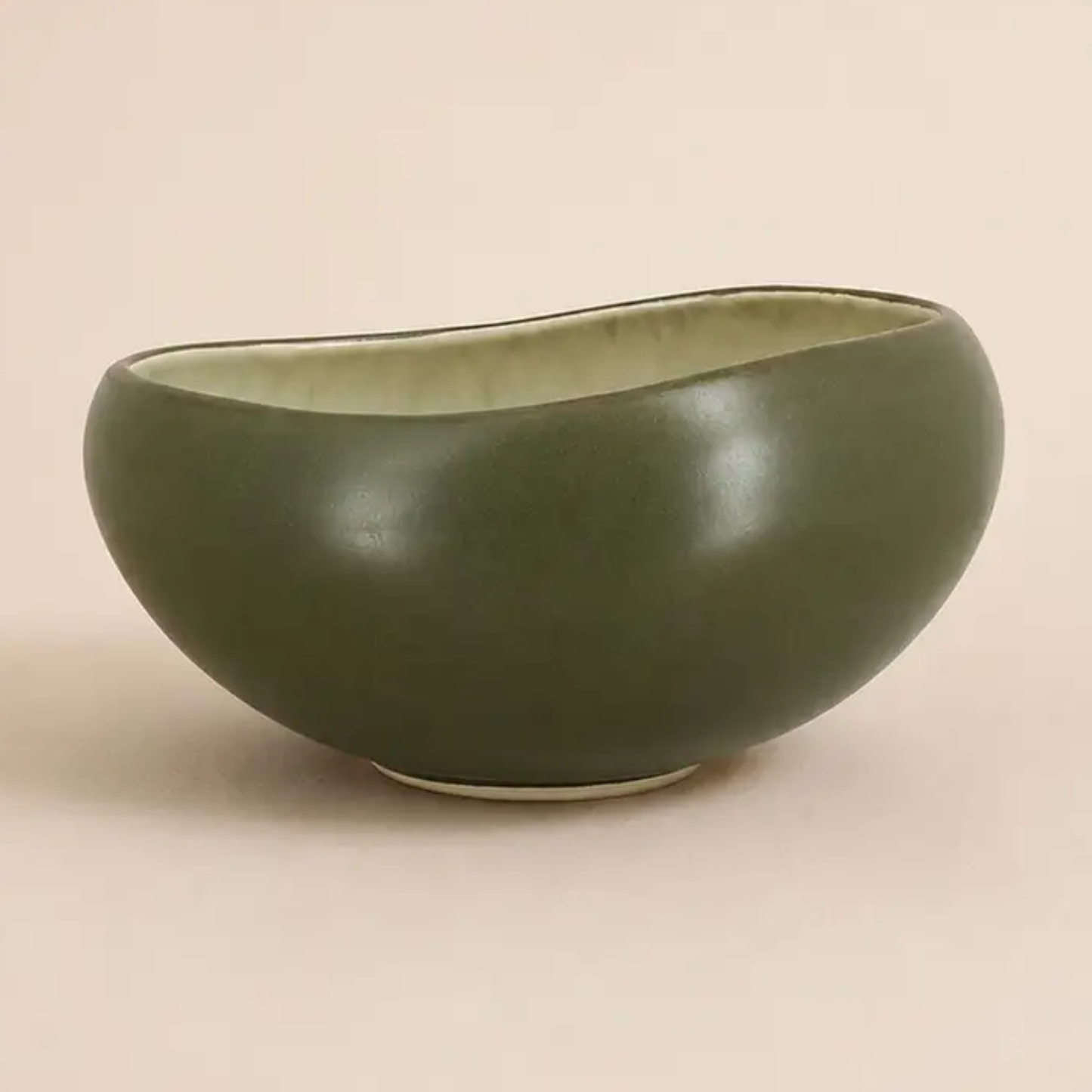 Oli Stoneware 15.5cm Dip Bowl - Green
