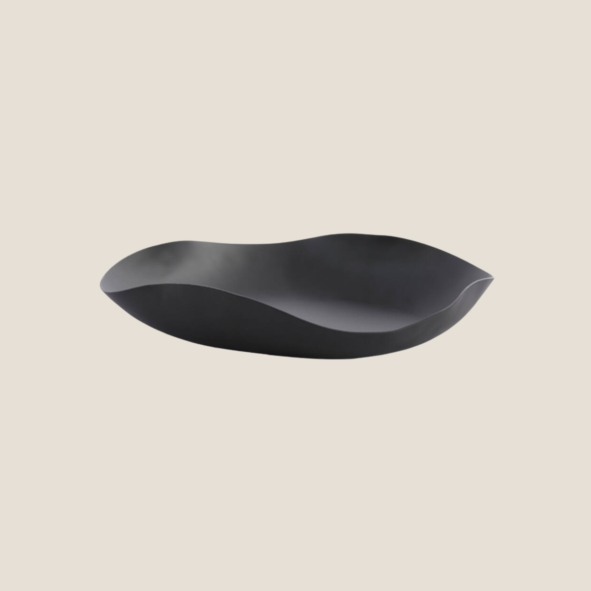 Anzio Medium Metal Platter - Black