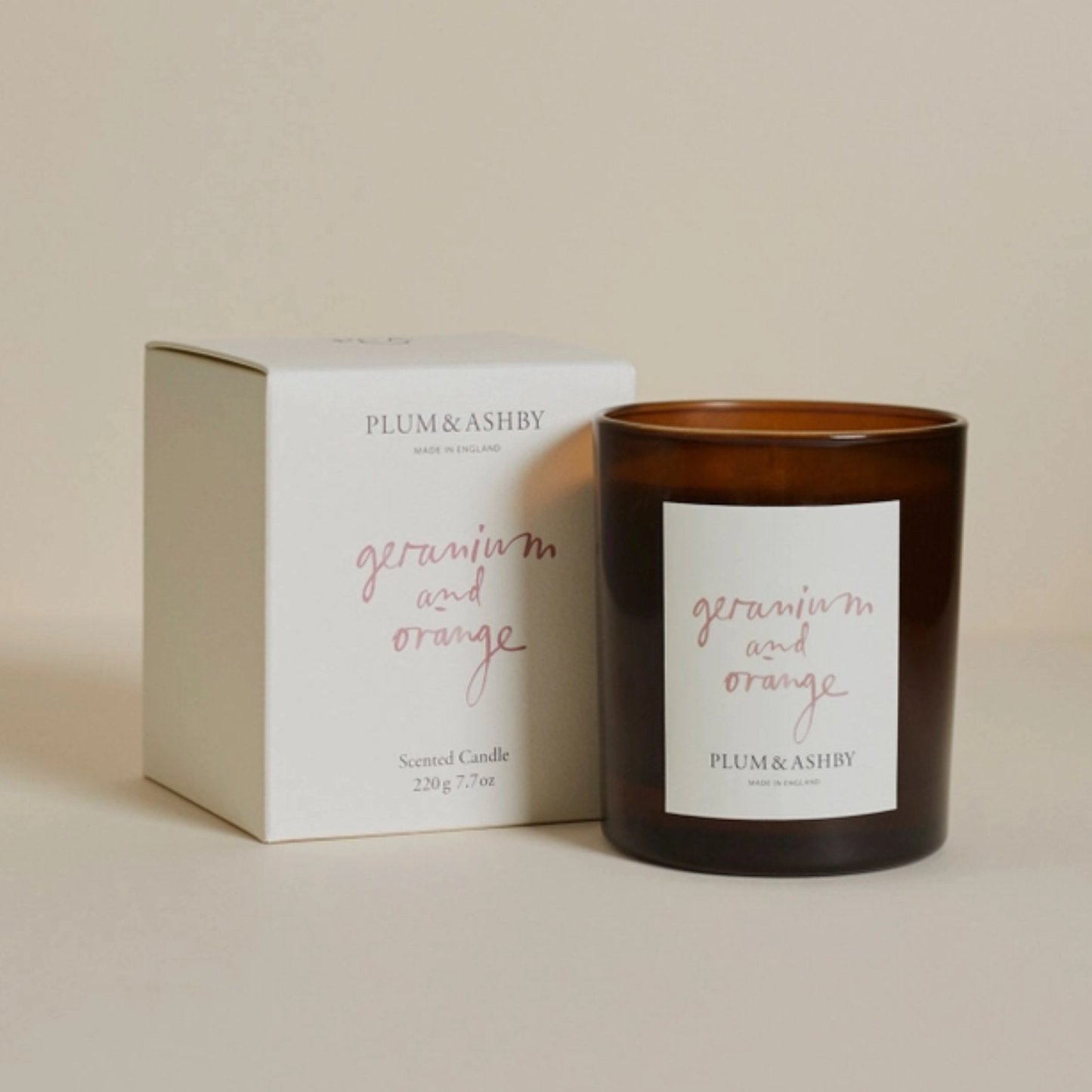 P&A Geranium & Orange Candle, 220g
