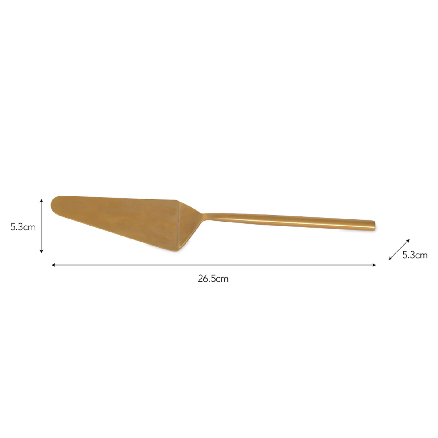 Brompton Cake Slice - Antique Brass