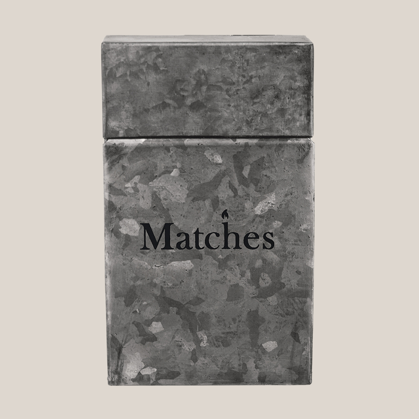 Classic Match Box in Galvanised Steel