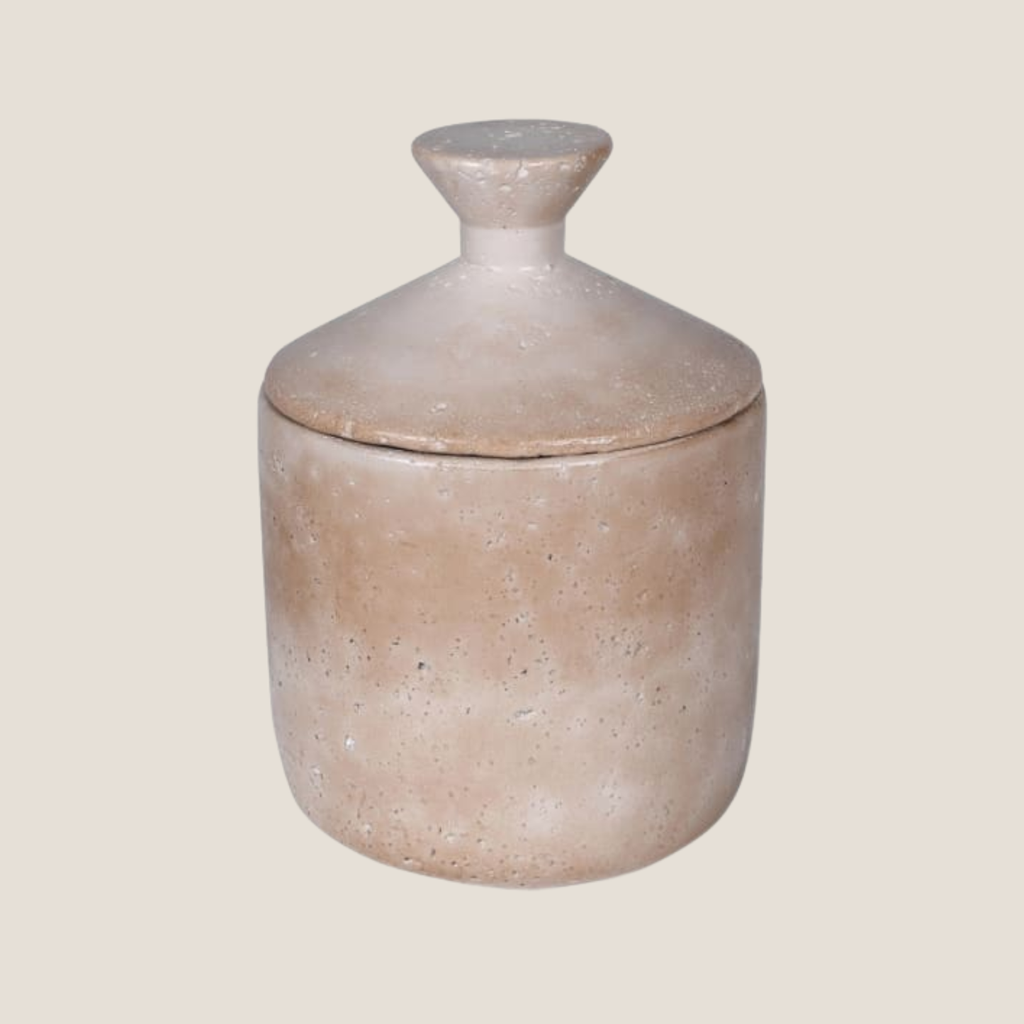 Small Taupe Jar