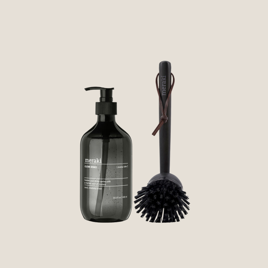 Meraki Gift Box, Shadow Lake Dish Wash & Black Brush