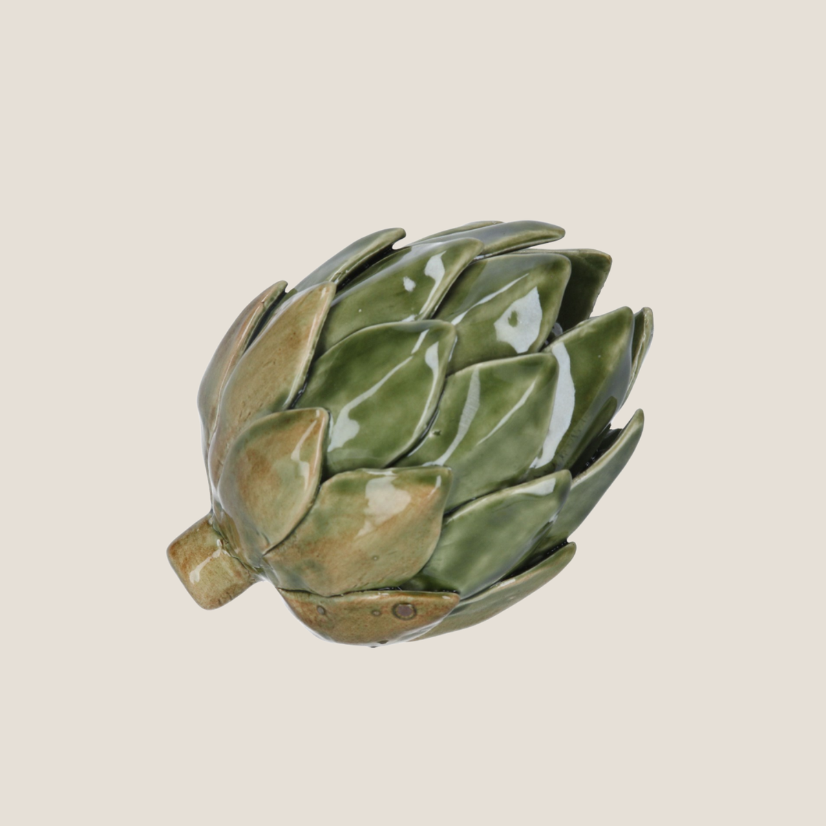 Ceramic Antiqued Green Artichoke