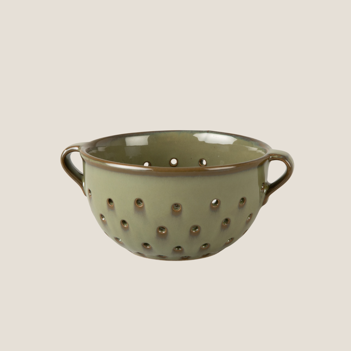 Ithaca Moss Stoneware Berry Bowl