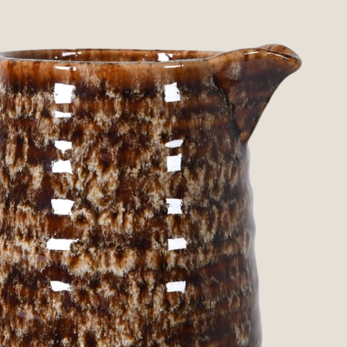 Mottled Brown Jug - Large