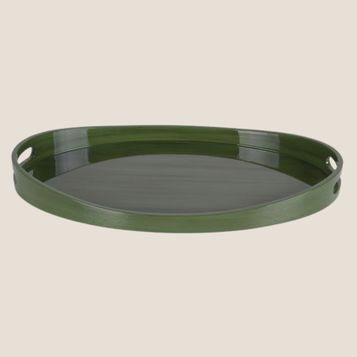 Green Oval Tray - Large