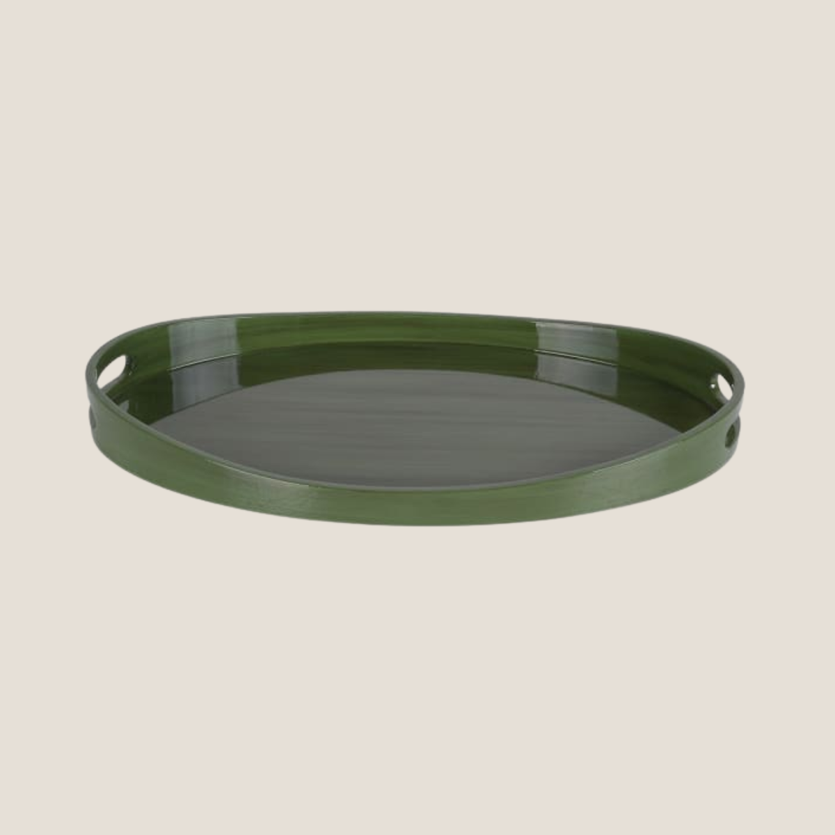 Green Oval Tray - Medium