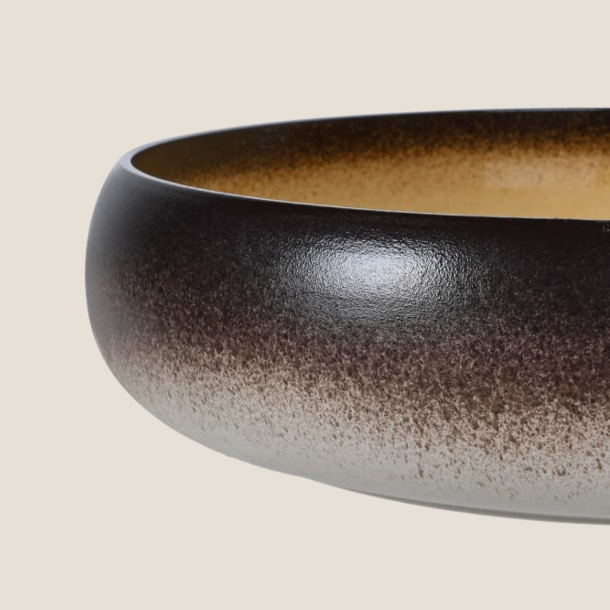 Ochre Crackle Bowl