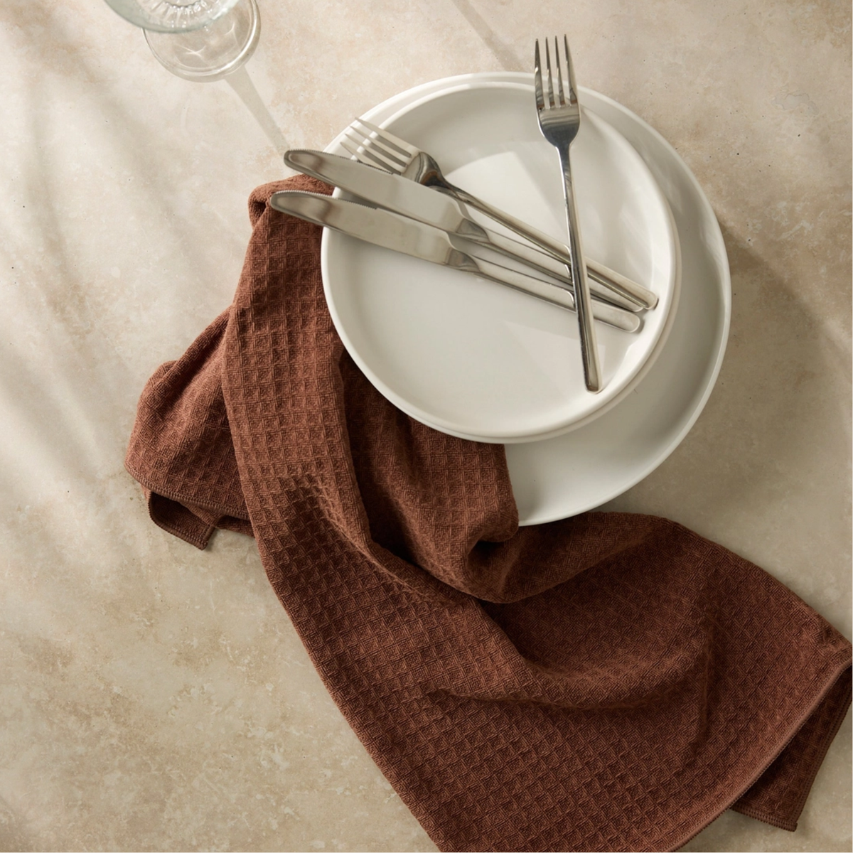 Geometry Maple Truffle Hand Towel