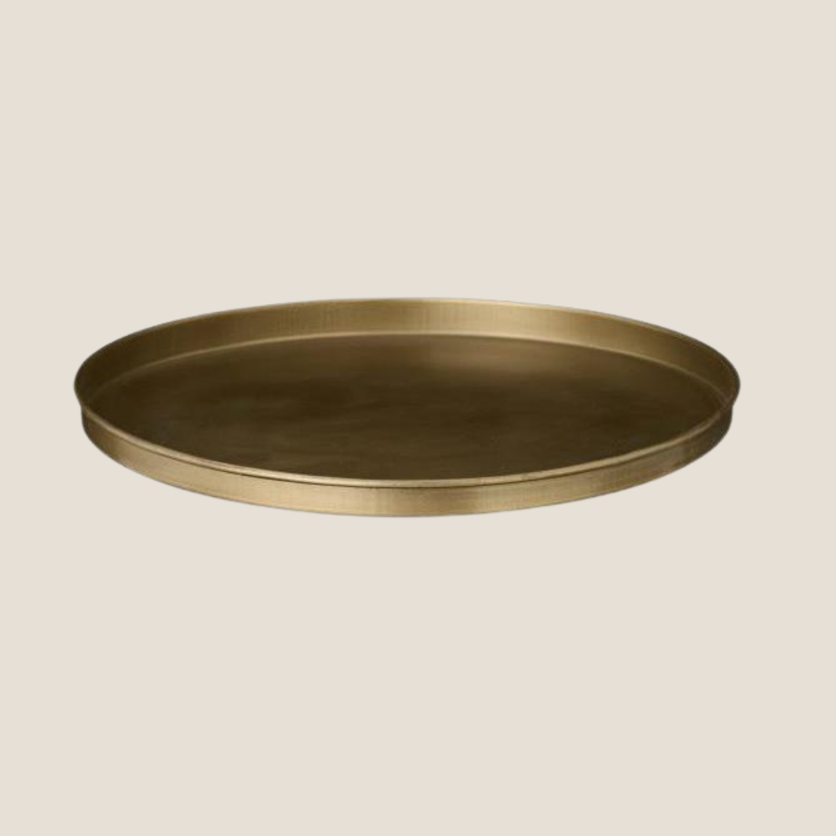 Halo Metal Tray, 22cm in Gold Finish
