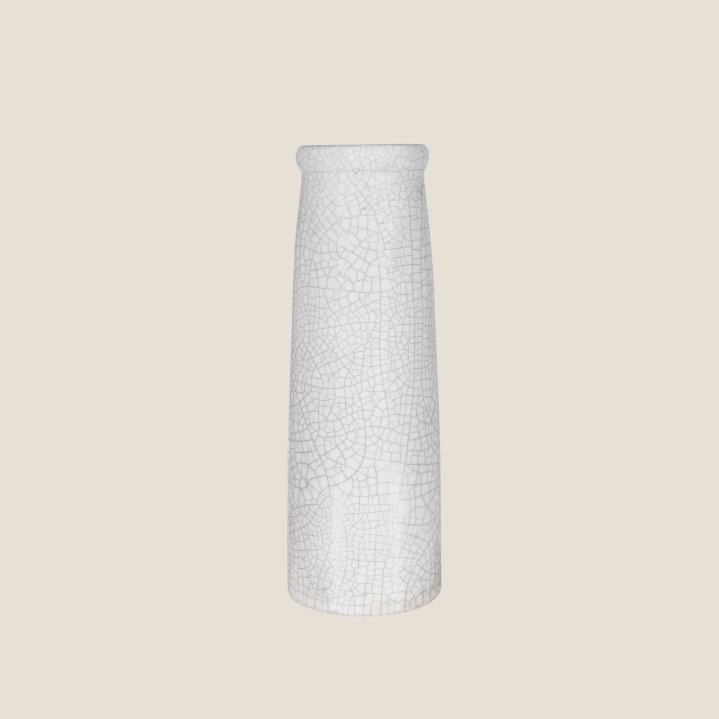 Ravello White Ceramic Bottle Vase
