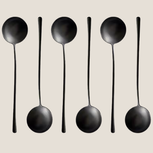 Matt Black Large Serving Spoon