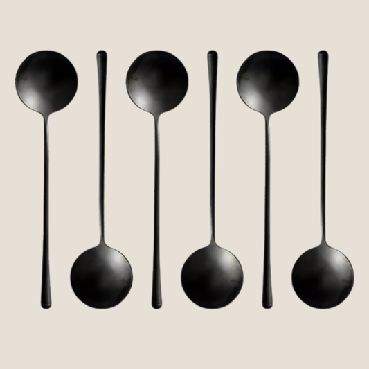 Matt Black Small Serving Spoon