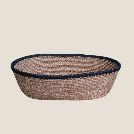 Seagrass Oval Basket - Walnut