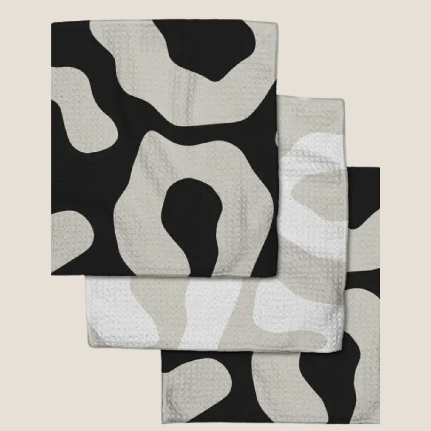 Geometry Mixed Up Dishcloth Set, 3pk