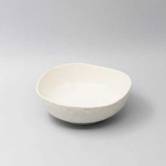 Porcelain Mist Uneven Tapas Bowl