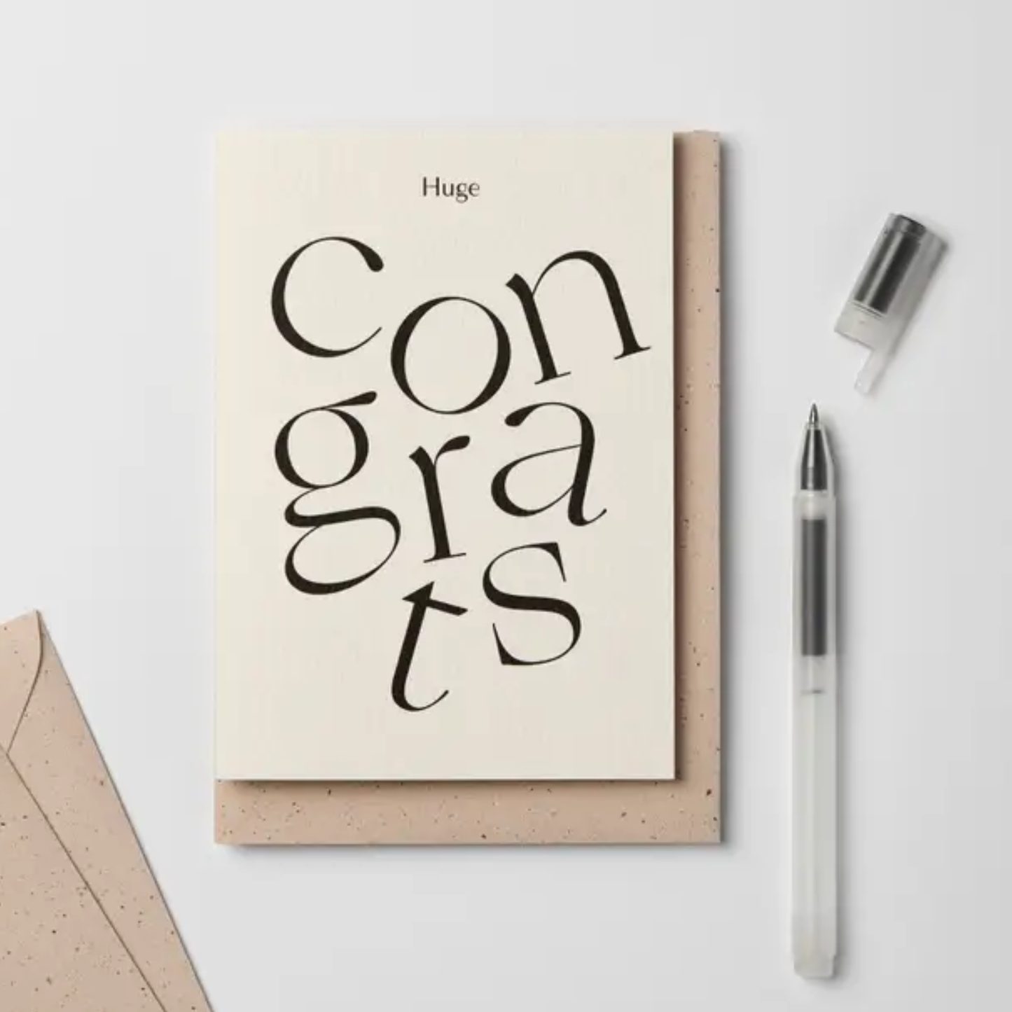Congratulations Greeting Card - Serif Type