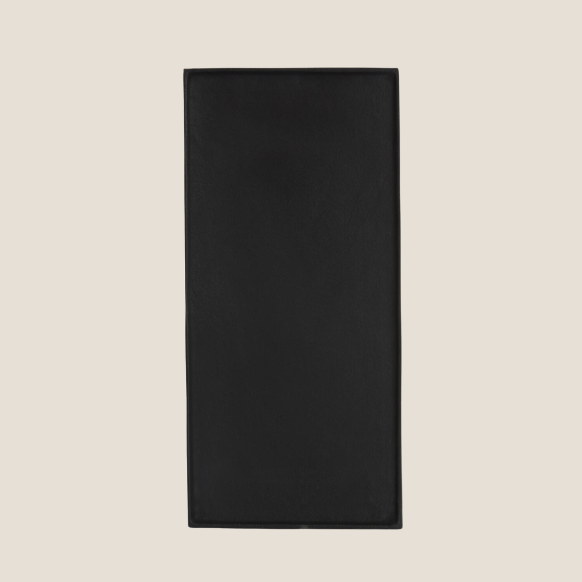 Maes Large Rectangle Metal Tray - Black