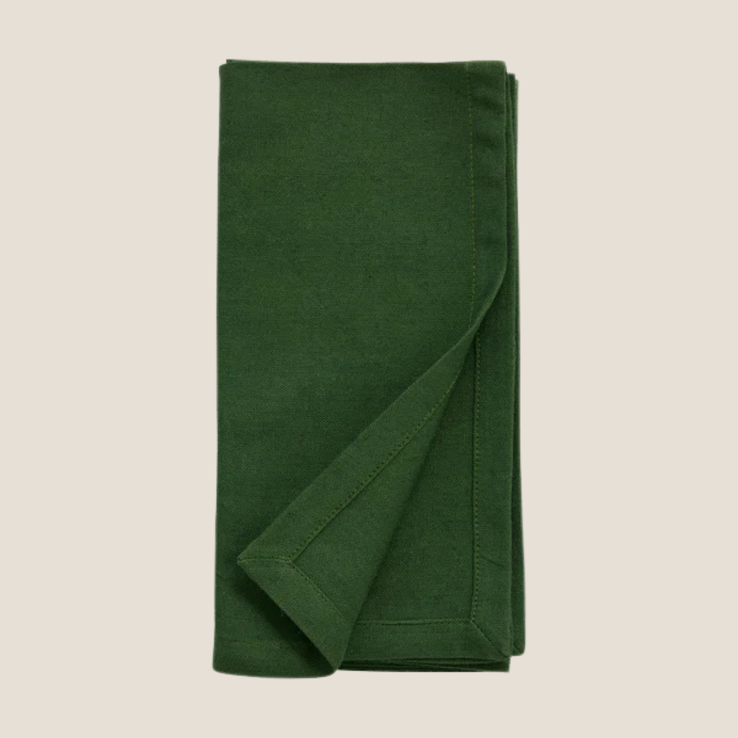 Classic Cotton-Mix Napkins in Dark Green
