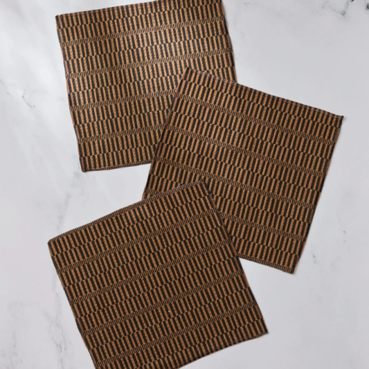 Geometry Ridge Dishcloth Set, 3pk