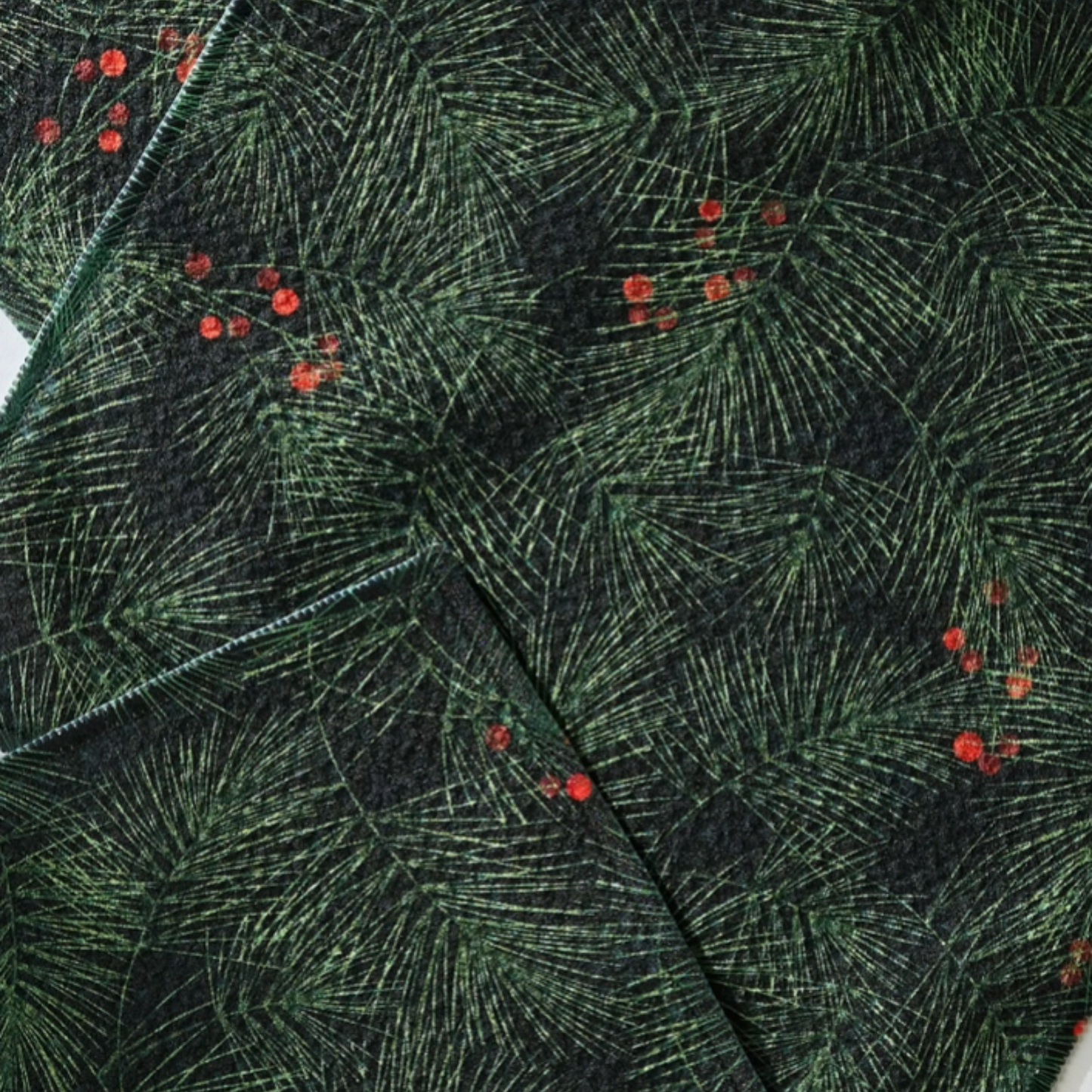 Geometry Evergreen Pine Dishcloth Set, 3pk
