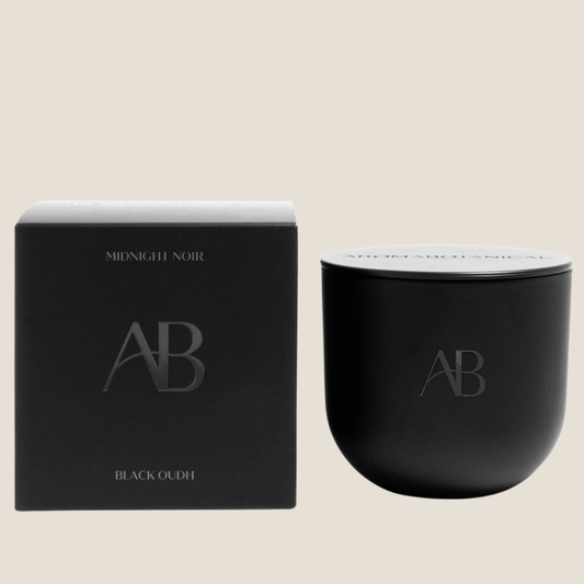 Midnight Noir 680g Large Candle - Black Oudh