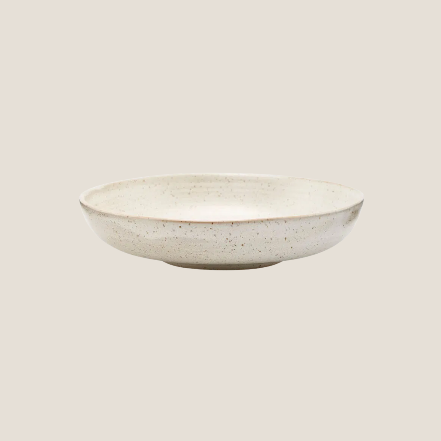 Pion Shallow Bowl, Grey/White
