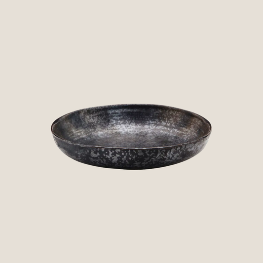 Pion Shallow Bowl, Black/Brown