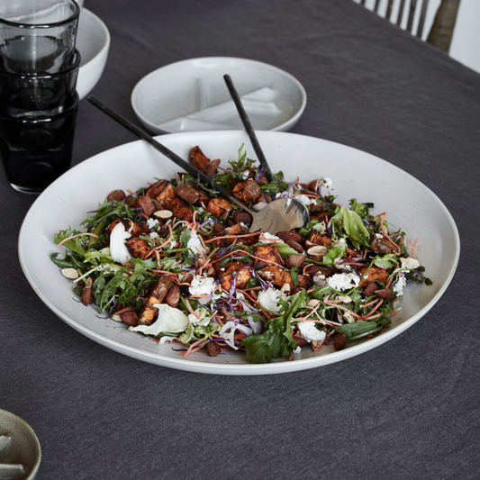 Pion Serving Dish, Grey/White