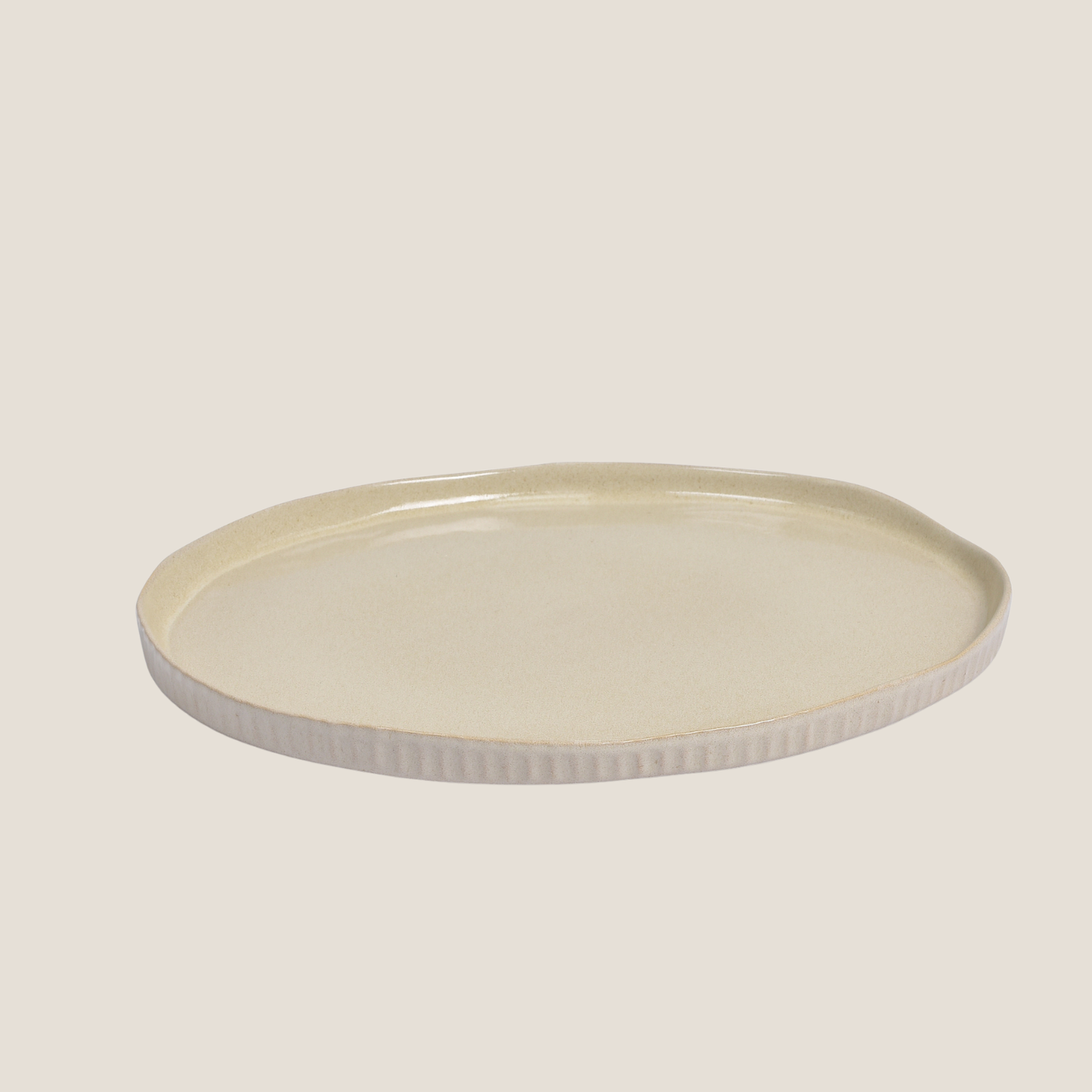 Fernham Neutral Medium Serving Plate