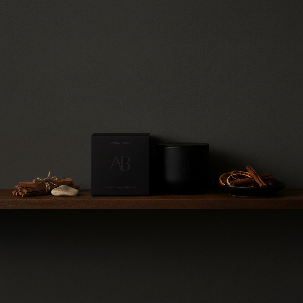 Midnight Noir 340g Candle - Orange & Sandalwood