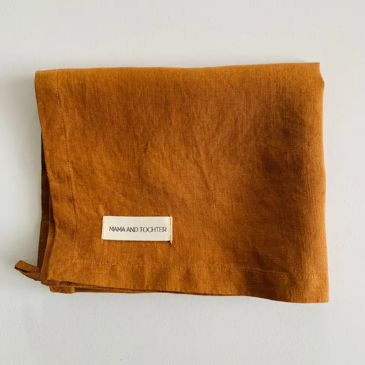 Linen Tea Towel in Tobacco