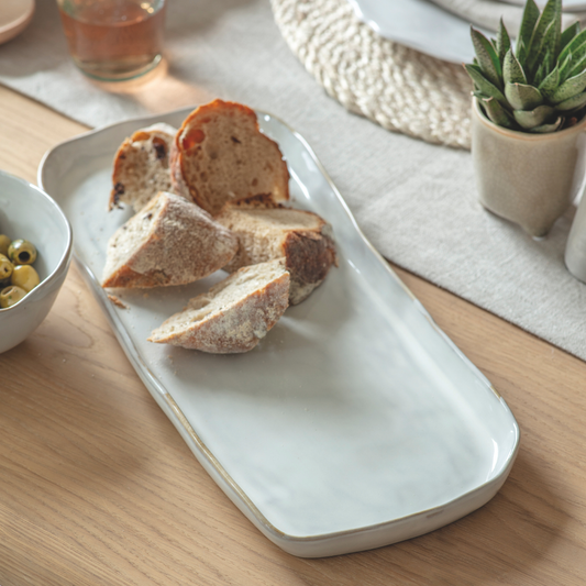 Ithaca White Serving Tray