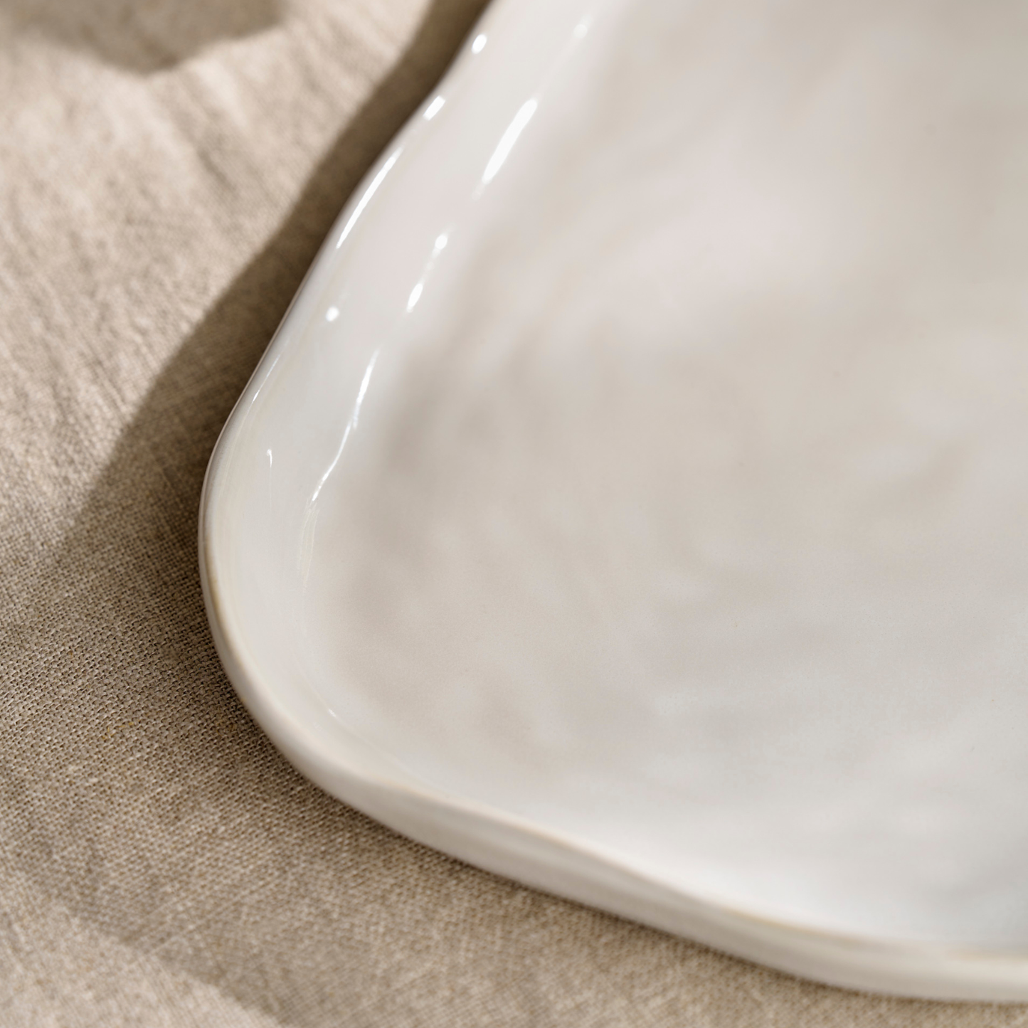 Ithaca White Serving Tray