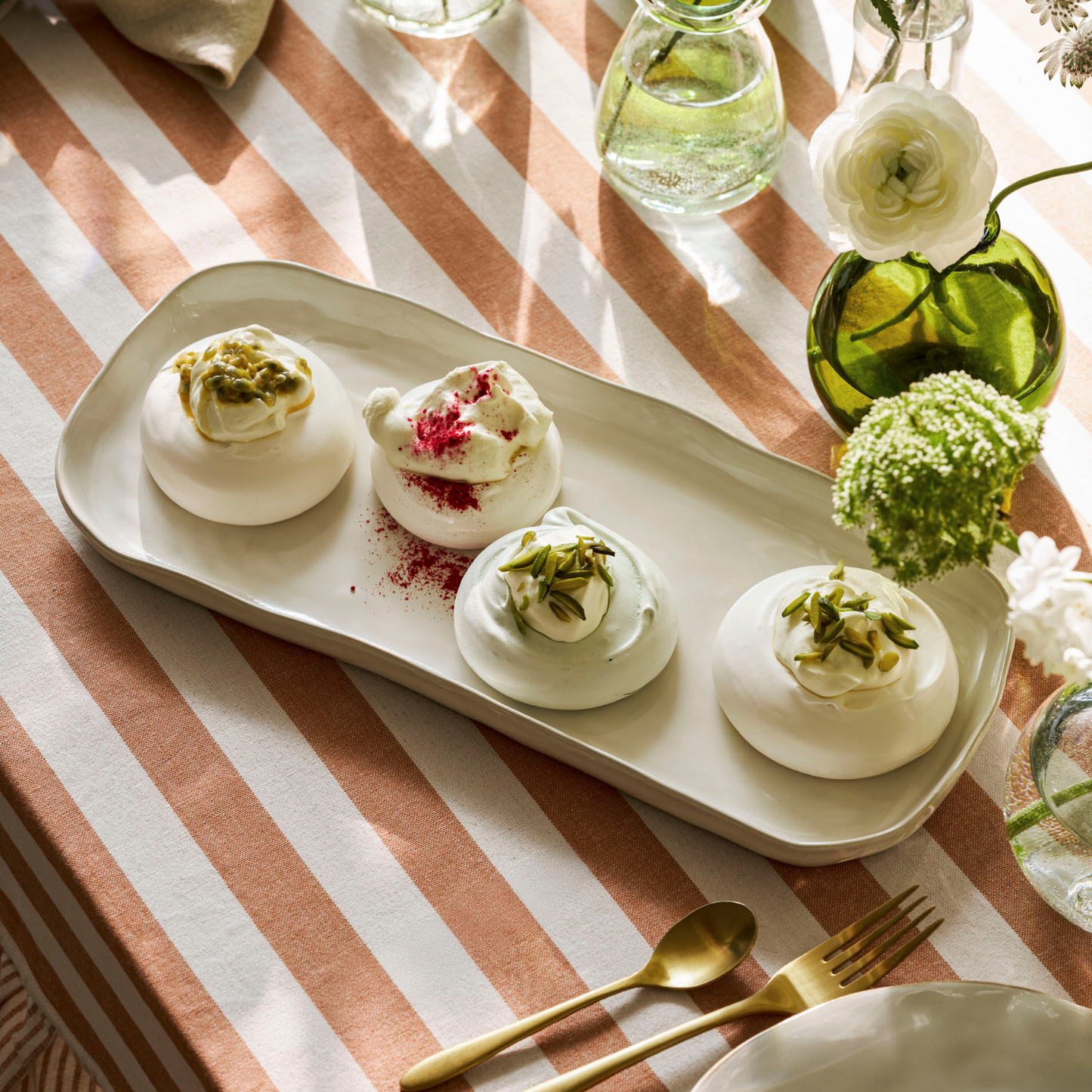 Ithaca White Serving Tray
