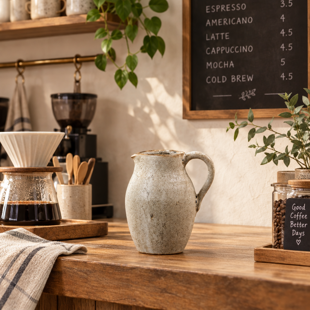 Neutral Speckle Medium Rustic Jug