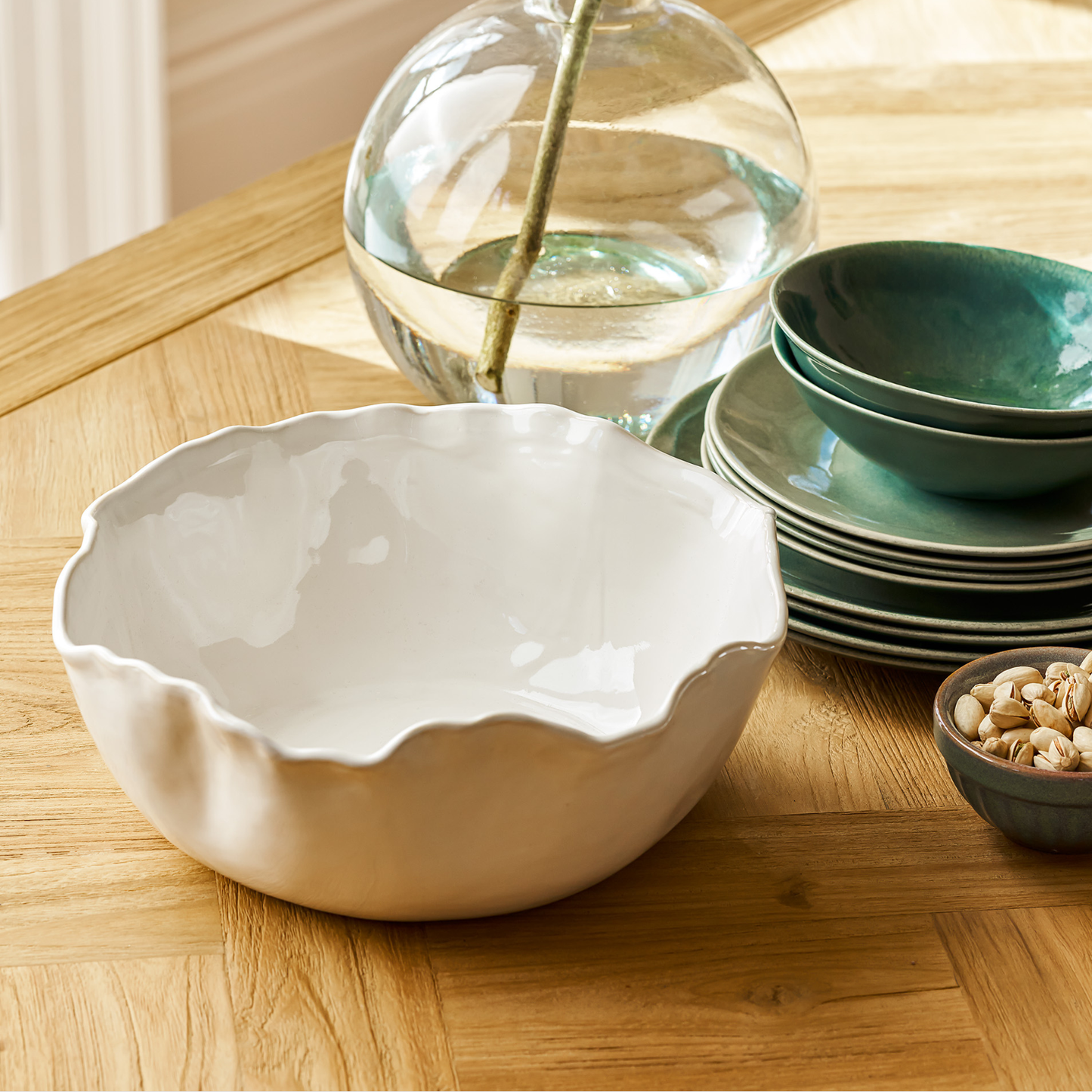 Hopcroft White Serving Bowl