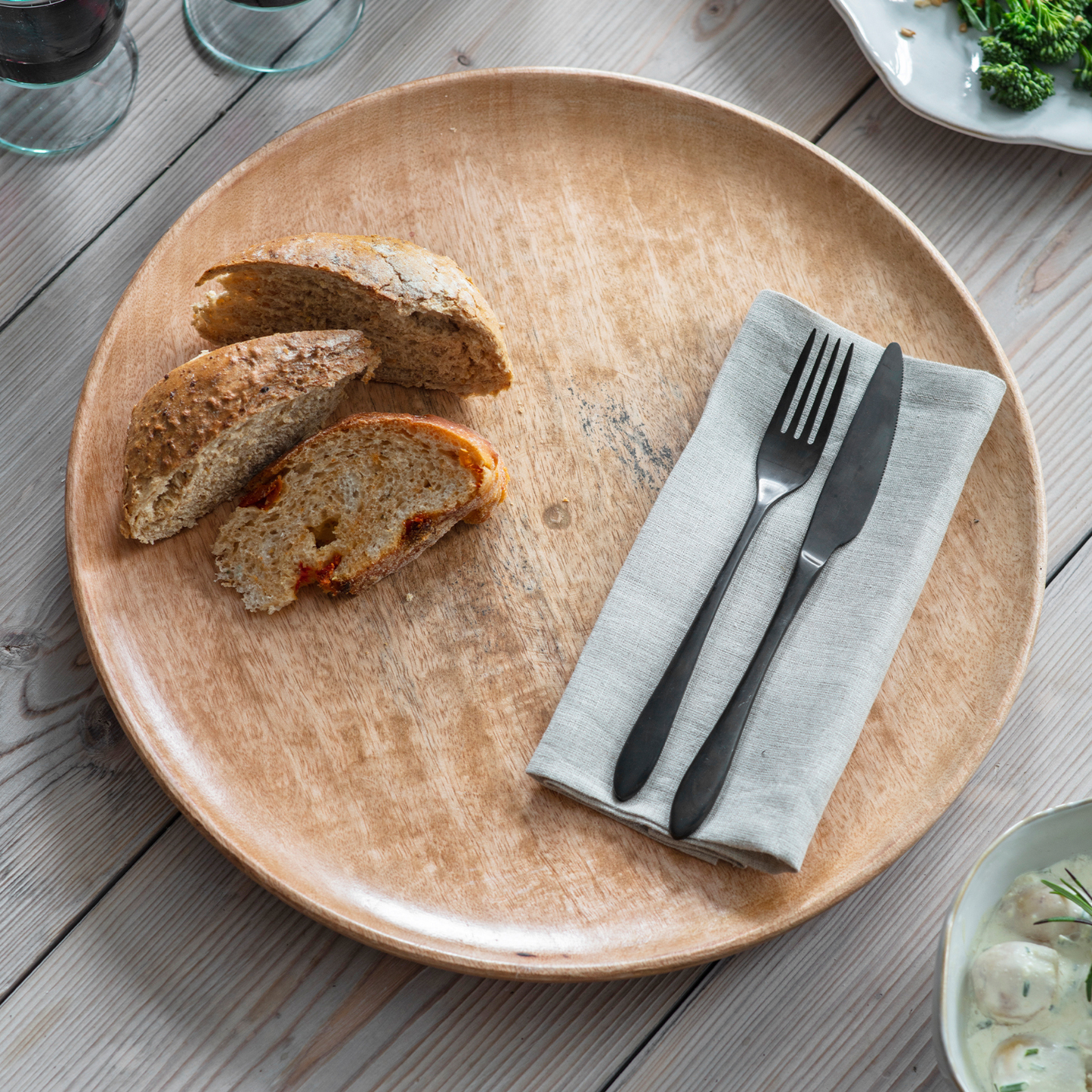 Midford Natural Large Plate