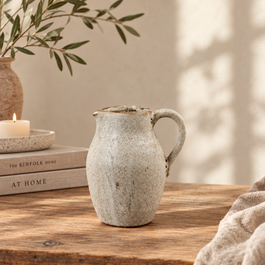 Neutral Speckle Medium Rustic Jug