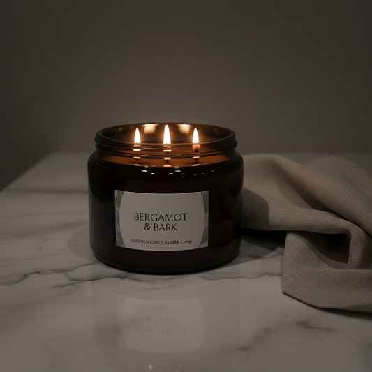 Bergamot & Bark Pharmacy Jar Candle, 500ml