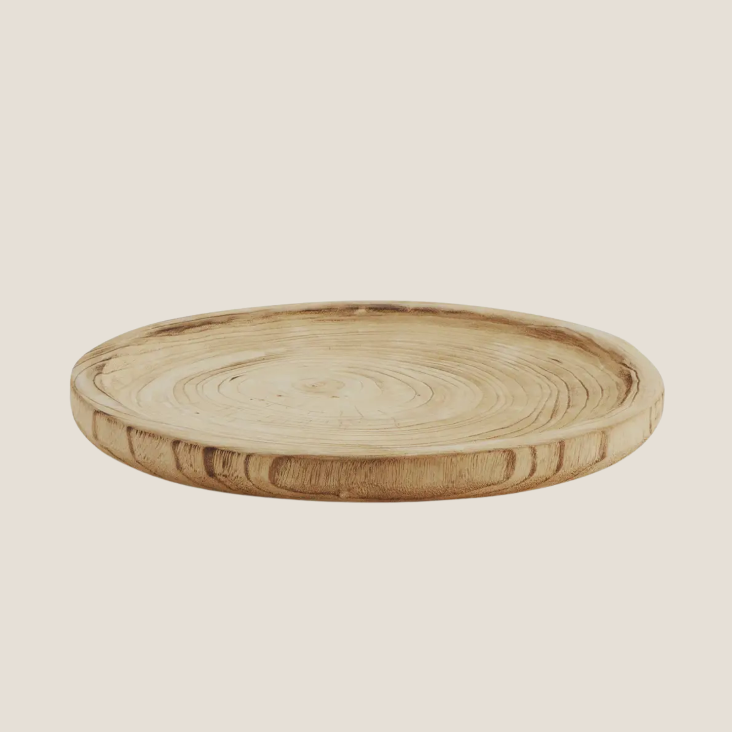 Kiri Field Round Wooden Tray