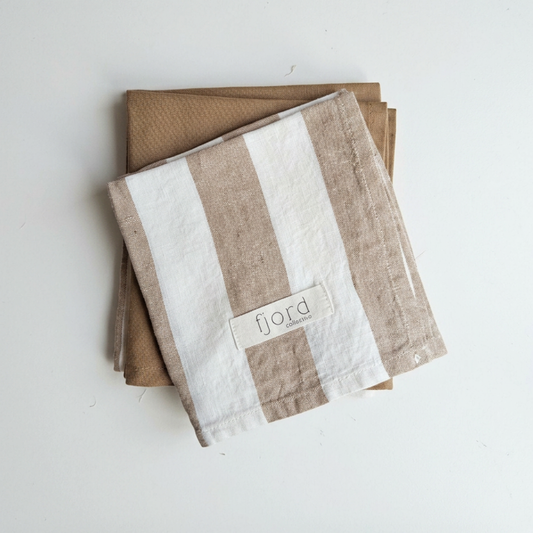 Fawn Linen Teatowel