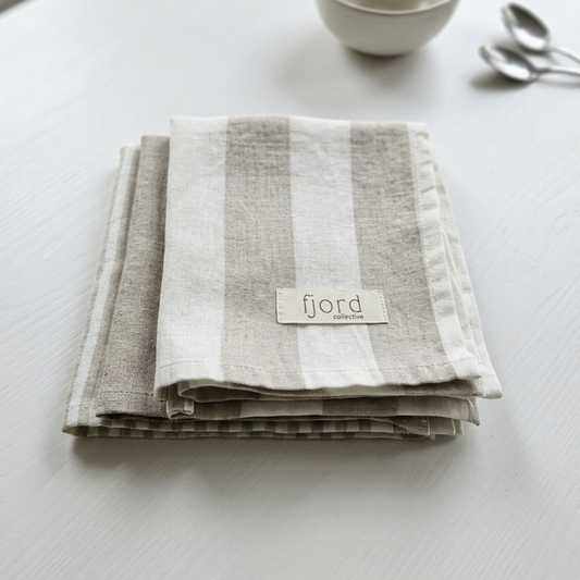 Sand Linen Teatowel