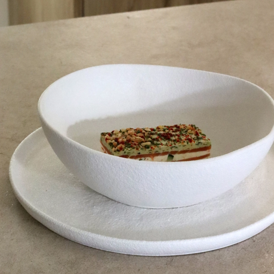 Stoneware Snowstack 21cm Bowl - Matte White
