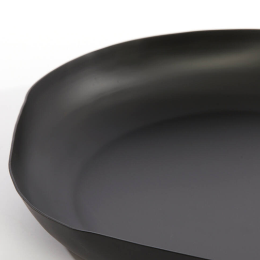 Anzio Large Metal Platter - Black