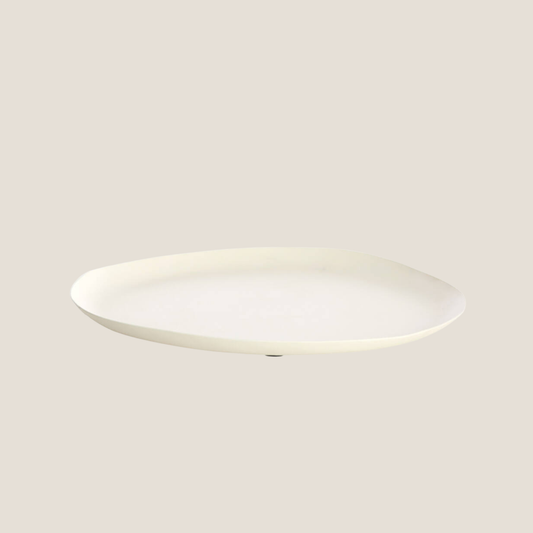 Kotao Large Metal Plate - Cream