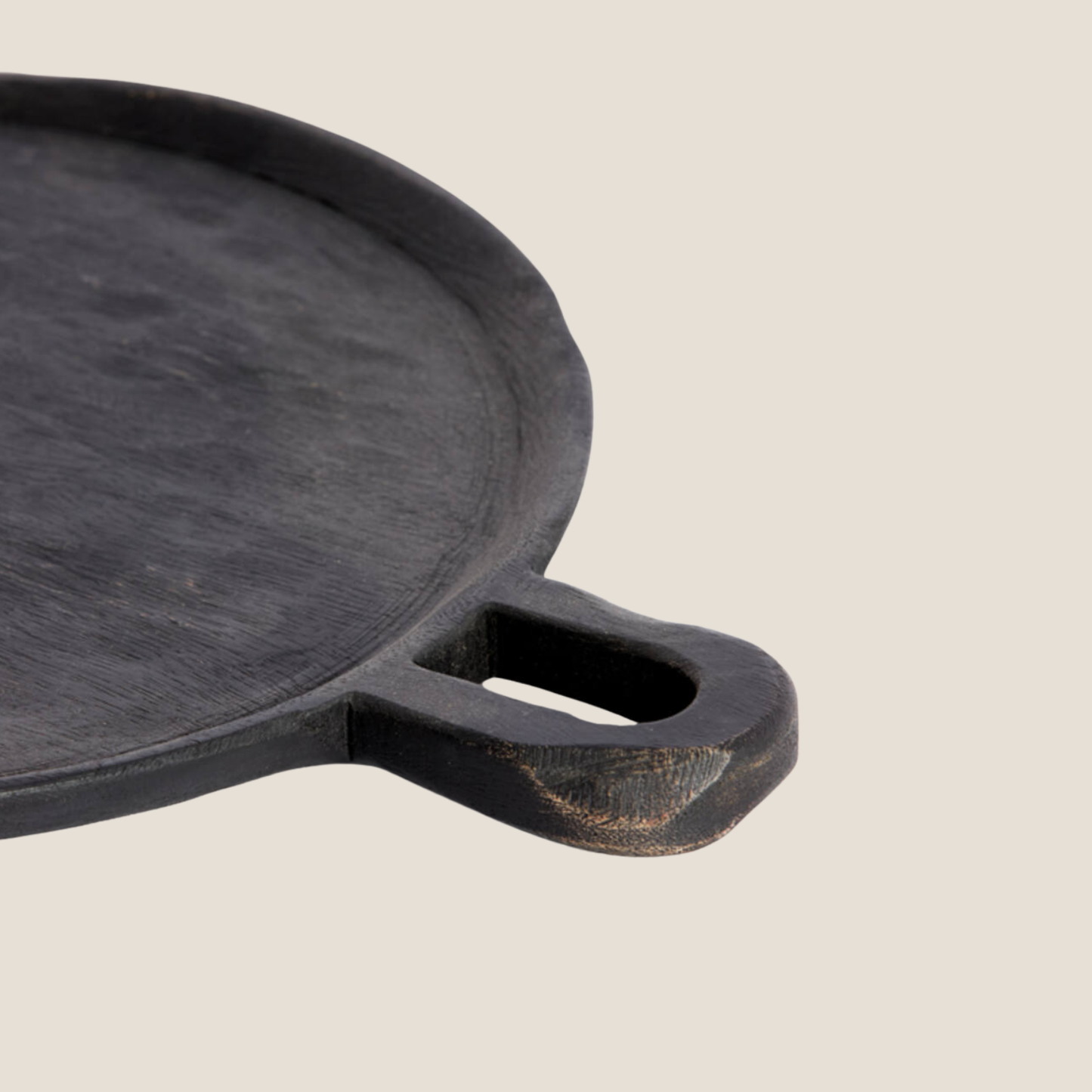Isolo Large Wooden Serving Board - Black